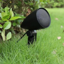 Garden ground-mounted speakers